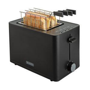 Toaster Zwart - Broodrooster met tostiklemmen